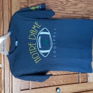 Men's Notre Dame Football Built on Tradition Blue T-Shirt Sz. Sm
